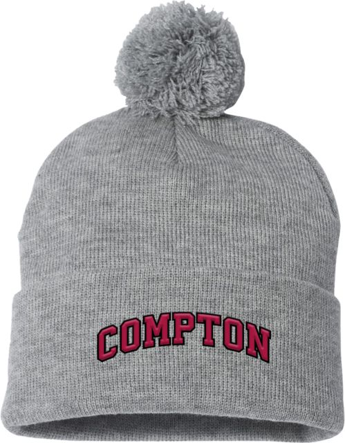 Compton Sportsman Pom Pom Cuffed Beanie Arched Compton - ONLINE ONLY