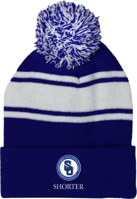 Shorter Univ Two Tone Knit Pom Beanie w/Cuff Shorter University SU - ONLINE ONLY