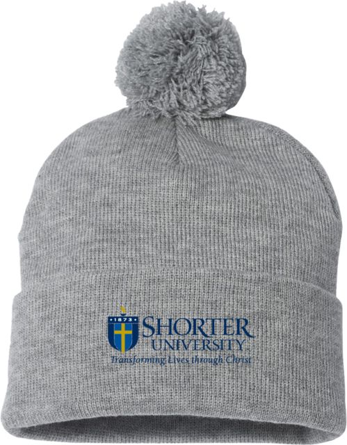 Shorter Univ Sportsman Pom Pom Cuffed Beanie Shorter University Wordmark - ONLINE ONLY