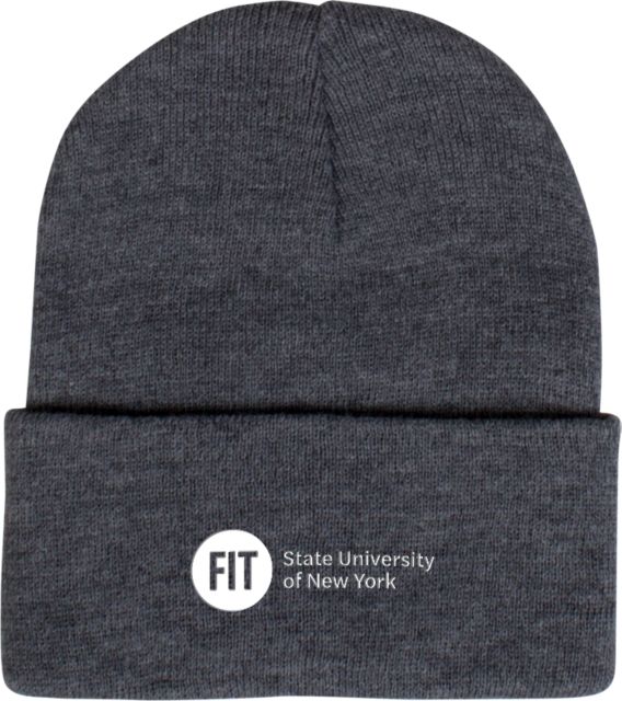 Fashion Institute Knit Beanie w/Cuff FIT State University of New York - Wordmark - ONLINE ONLY