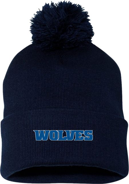 Metropolitan Penn Valley Sportsman Pom Pom Cuffed Beanie MCC Wolves Wordmark - ONLINE ONLY