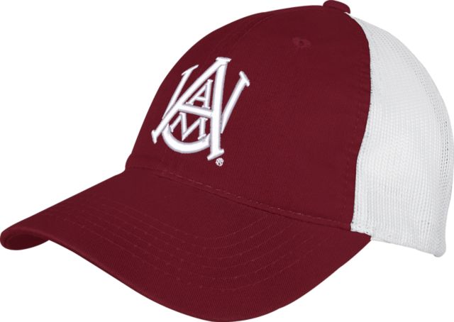 Alabama AandM Mesh Back Unstructured Low Profile Hat Primary Mark - ONLINE ONLY