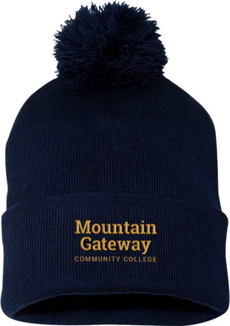 Mountain Gateway Sportsman Pom Pom Cuffed Beanie Mountain Gateway CC Wordmark Stacked - ONLINE ONLY