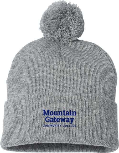 Mountain Gateway Sportsman Pom Pom Cuffed Beanie Mountain Gateway CC Wordmark Stacked - ONLINE ONLY