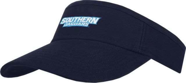 Southern University Brushed Bull Denim Visor Souther University Wordmark - ONLINE ONLY
