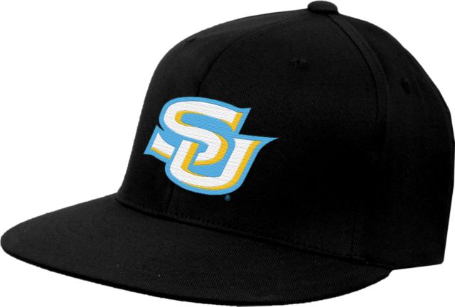 Southern University Flat Bill Snapback Hat Interlocking SU - Primary Athletics Mark - ONLINE ONLY