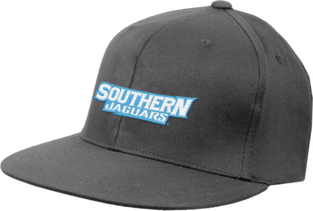 Southern University Flat Bill Snapback Hat Souther University Wordmark - ONLINE ONLY