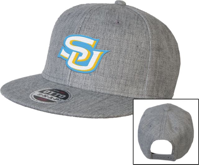 Southern University Wool Blend Flat Bill Snapback Hat Arched SUBR - ONLINE ONLY