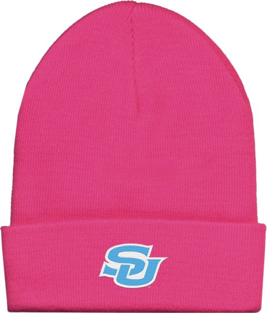 Southern University Fleece Lined Knit Beanie Interlocking SU - Primary Athletics Mark - ONLINE ONLY