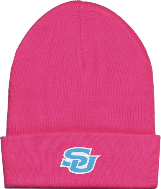 Neon Pink Fleece Beanie