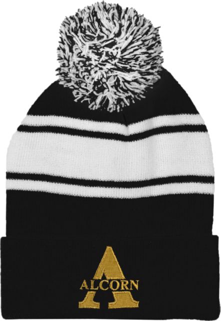 Alcorn Two Tone Knit Pom Beanie w/Cuff Alcorn A - ONLINE ONLY