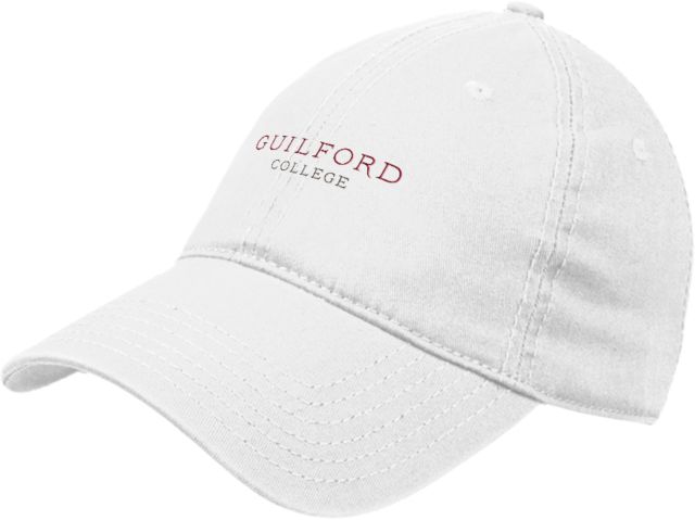 Guilford College Unstructured Adjustable Low Profile Hat Guilford College Wordmark - No Shadow - ONLINE ONLY