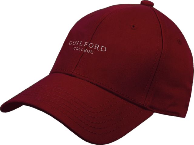 Guilford College Structured Adjustable Pro Style Hat Guilford College Wordmark - No Shadow - ONLINE ONLY
