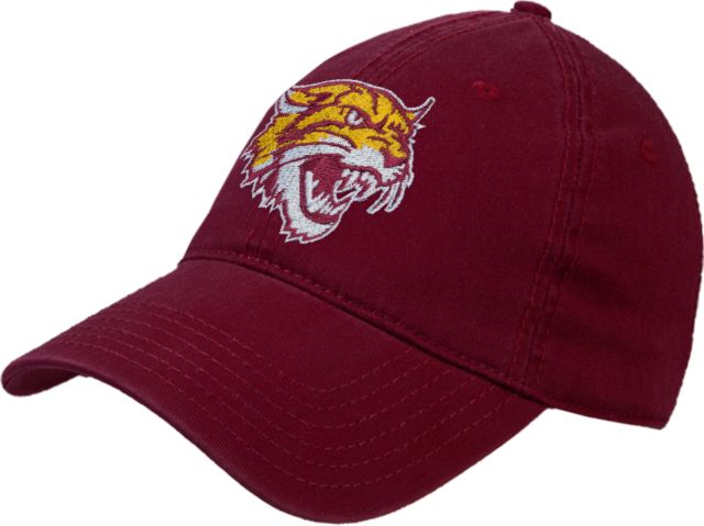 Bethune Cookman Twill Unstructured Low Profile Hat Wildcat Head - ONLINE ONLY