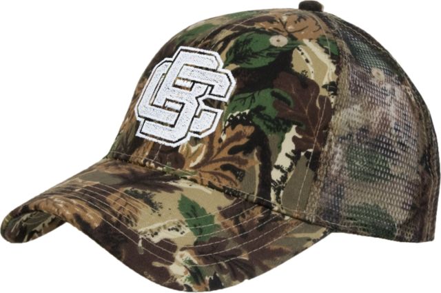 Bethune Cookman Camo Pro Style Mesh Back Structured Hat Primary Mark - ONLINE ONLY