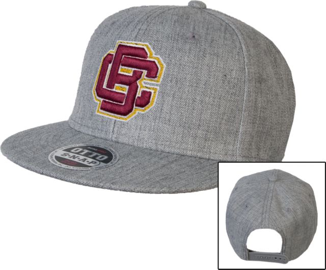 Bethune Cookman Wool Blend Flat Bill Snapback Hat Primary Mark - ONLINE ONLY
