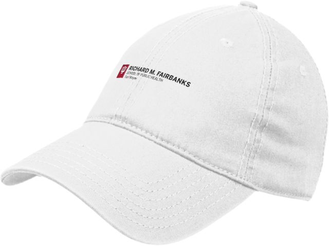Indiana Unstructured Adjustable Low Profile Hat IU Fort Wayne Richard M Fairbanks School of Public Health Horizontal - ONLINE ONLY