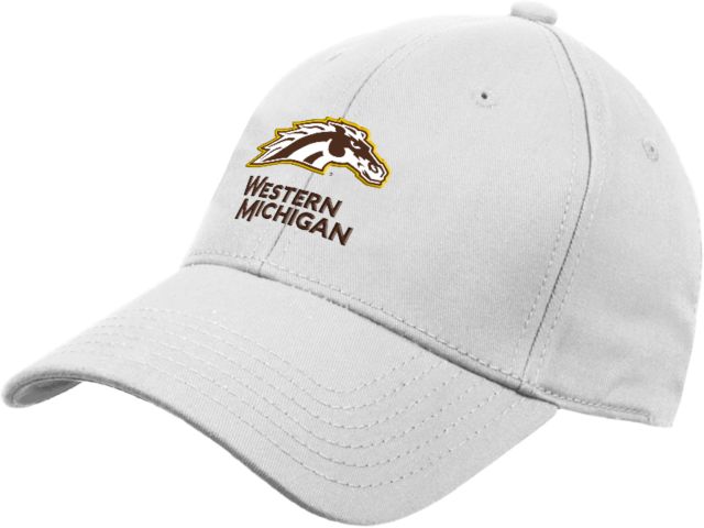 Western Michigan Structured Adjustable Pro Style Hat Western Michigan with Bronco Head Mascot - ONLINE ONLY