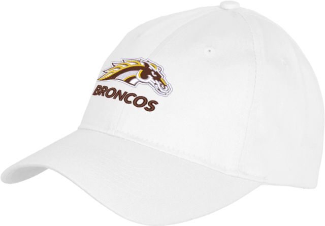 Western Michigan Youth Pro Style Hat Bronco Head Over Broncos | White