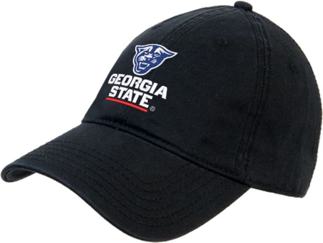 Georgia State Unstructured Adjustable Low Profile Hat Primary Logo - ONLINE ONLY