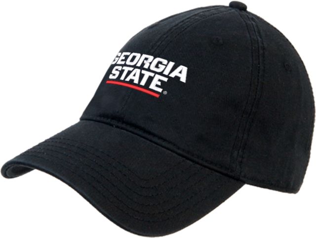 Georgia State Unstructured Adjustable Low Profile Hat Stacked Logo - ONLINE ONLY