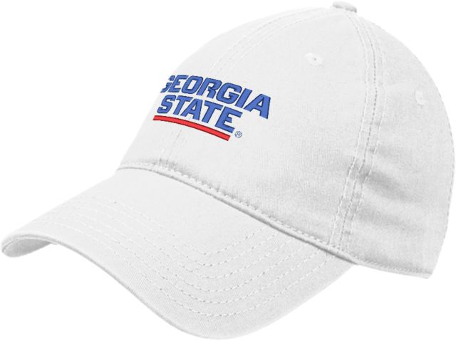 Georgia State Unstructured Adjustable Low Profile Hat Stacked Logo - ONLINE ONLY