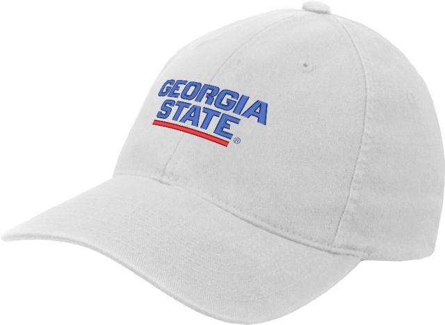 Georgia State Flexfit Structured Low Profile Hat Stacked Logo - ONLINE ONLY