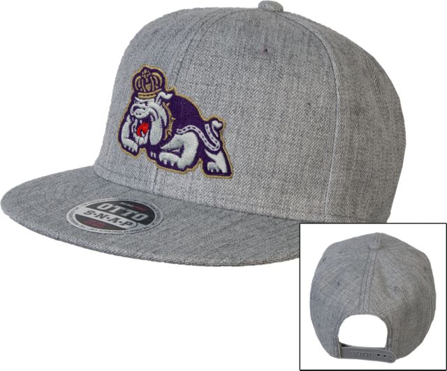 James Madison Wool Blend Flat Bill Snapback Hat Duke Dog - ONLINE ONLY