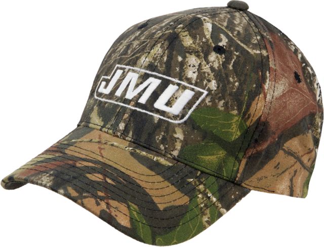James Madison Mossy Oak Camo Structured Cap Primary Logo - ONLINE ONLY