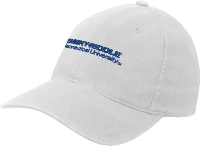 Embry Riddle Worldwide Flexfit Structured Low Profile Hat ERAU Wordmark - ONLINE ONLY