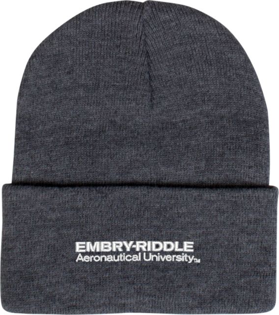 Embry Riddle Worldwide Knit Beanie w/Cuff ERAU Wordmark - ONLINE ONLY