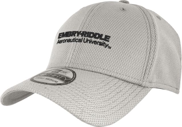 Embry Riddle Worldwide New Era Light Diamond Era 39Thirty Stretch Fit Hat ERAU Wordmark - ONLINE ONLY