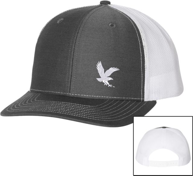 Embry Riddle Worldwide Richardson Charcoal/White Trucker Hat ERAU Eagle - ONLINE ONLY