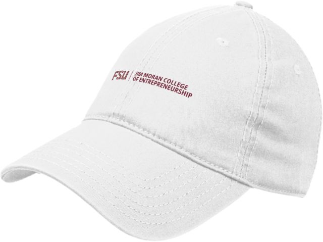 Florida State Unstructured Adjustable Low Profile Hat Jim Moran College of Entrepreneurship - FSU - ONLINE ONLY