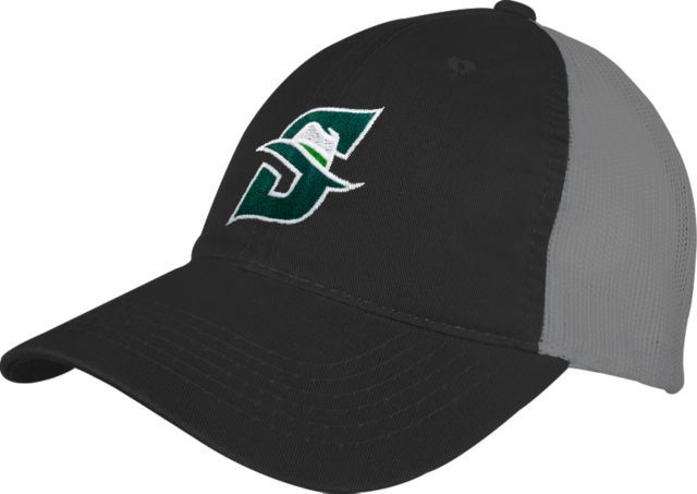 Stetson Mesh Back Unstructured Low Profile Hat Primary logo - ONLINE ONLY
