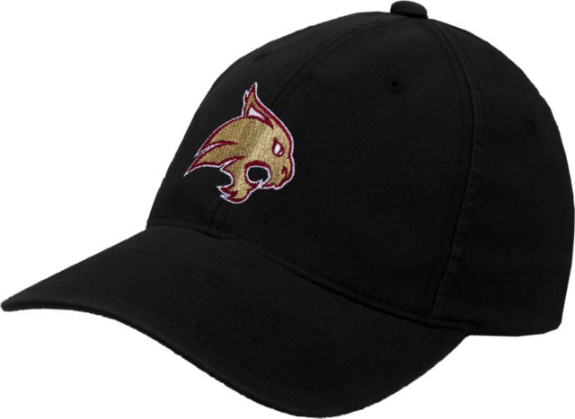 Texas State Bobcat Profile Flexfit Logo Texas - ONLINE University Hat State Mid ONLY