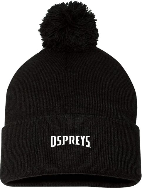 North Florida Sportsman Pom Pom Cuffed Beanie Ospreys Wordmark - ONLINE ONLY