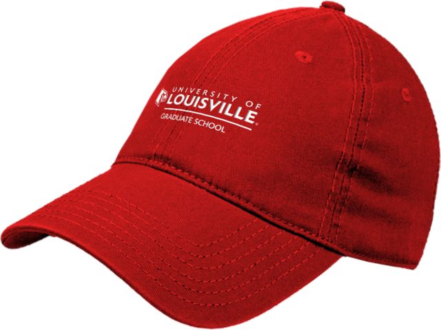 Louisville Unstructured Adjustable Low Profile Hat Graduate Schoo; - ONLINE ONLY