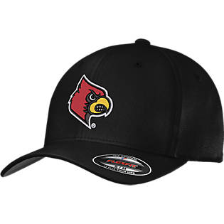 Louisville Flexfit Structured Low Profile Hat Primary Mark - ONLINE ONLY:  University of Louisville