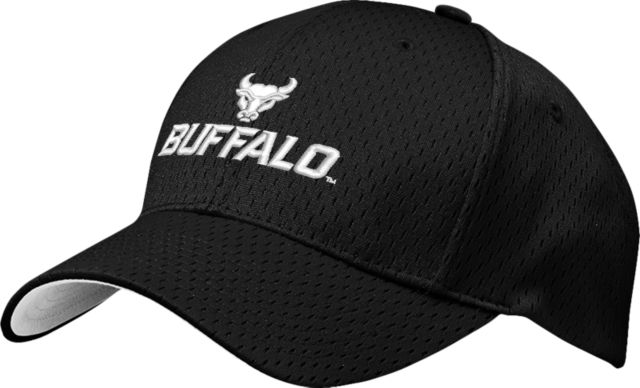 Buffalo Flexfit Structured Low Profile Hat Primary Athletic Mark Stacked - ONLINE ONLY