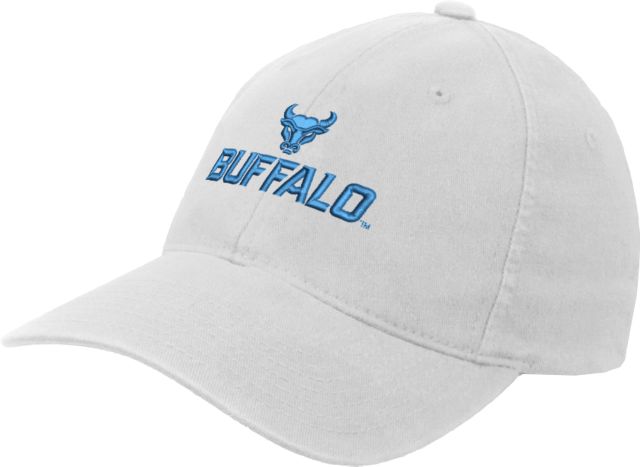 Buffalo Flexfit Structured Low Profile Hat Primary Athletic Mark Stacked - ONLINE ONLY