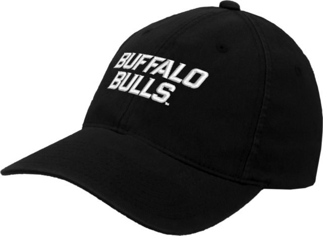 Buffalo Flexfit Structured Low Profile Hat Buffalo Bulls Wordmark ONLINE ONLY University At Buffalo