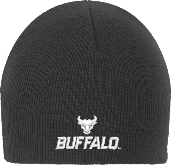 Buffalo Knit Beanie Primary Athletic Mark Stacked - ONLINE ONLY