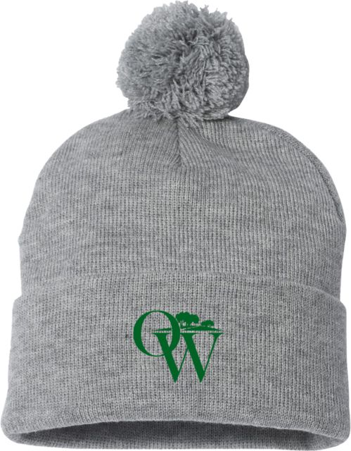 SUNY Old Westbury Sportsman Pom Pom Cuffed Beanie SUNY Old Westbury Icon Mark - ONLINE ONLY