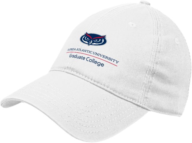 Florida Atlantic Unstructured Adjustable Low Profile Hat Florida Atlantic Graduate College - ONLINE ONLY