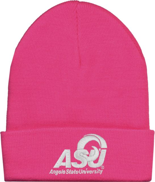 Angelo State Fleece Lined Knit Beanie Primary Mark - ONLINE ONLY