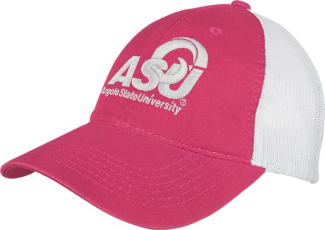 Angelo State Mesh Back Unstructured Low Profile Hat Primary Mark - ONLINE ONLY