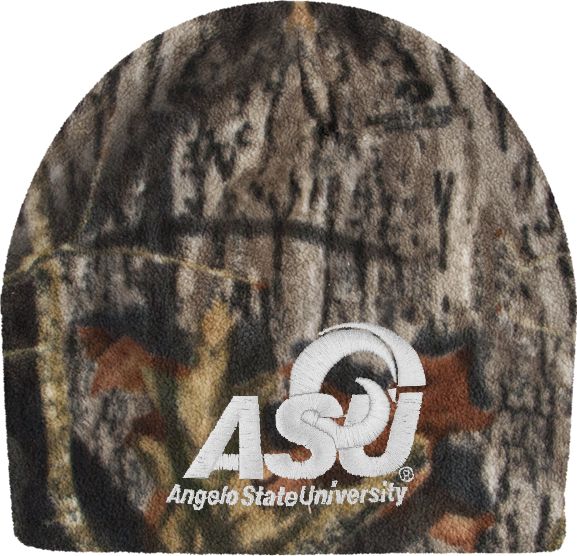 Angelo State Mossy Oak Camo Fleece Beanie Primary Mark - ONLINE ONLY