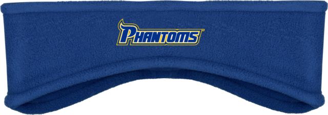 Delaware CC Stretch Fleece Headband Delaware County Community College Phantoms Wordmark - ONLINE ONLY