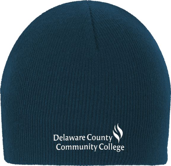 Delaware CC Knit Beanie Delaware County Community College Primary Mark - ONLINE ONLY